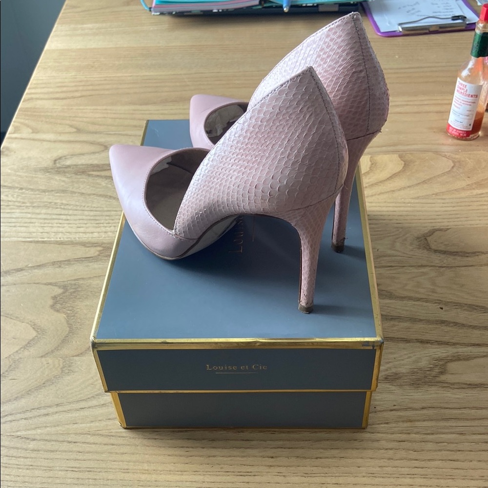 Louise et Cie Pink Textured Heels